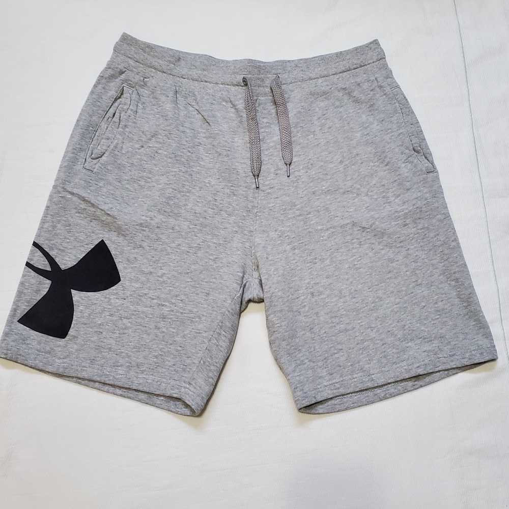 Under Armour Terry Cotton Shorts Gray Mens  XXL